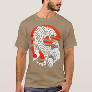 Tiger Japans kunstgolfpredator Wildlife Wilderne T-shirt
