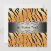 Tiger Jewel 21e verjaardag Uitnodiging Tiger 21 (Voorkant)