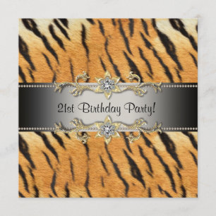 Tiger Jewel 21e verjaardag Uitnodiging Tiger 21