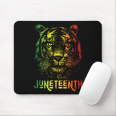 Tiger Juneteenth Cool Black History African Americ Muismat (Met muis)