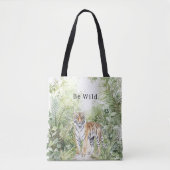 Tiger Jungle Be Wild Tote Bag (Voorkant)
