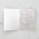 Tiger Jungle Safari Artwork All Occasion Blank Feestdagen Kaart (Binnen)