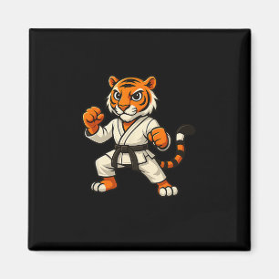 Tiger Karate Funny Black Belt Boys Meisjes Kinder Magneet