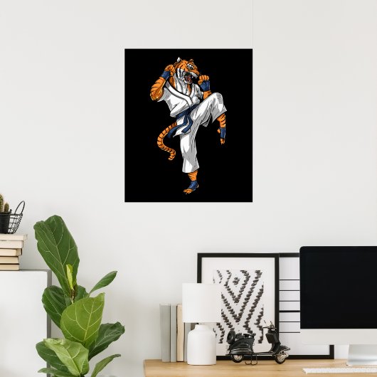 Tiger Karate Poster (Thuiskantoor)