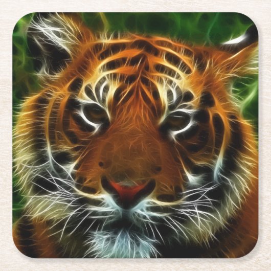 TIGER KARTONNEN ONDERZETTERS (Voorkant)