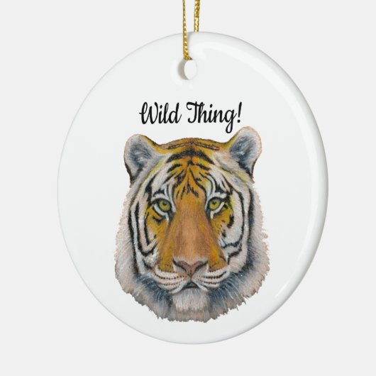 Tiger Keramisch Ornament (Links)