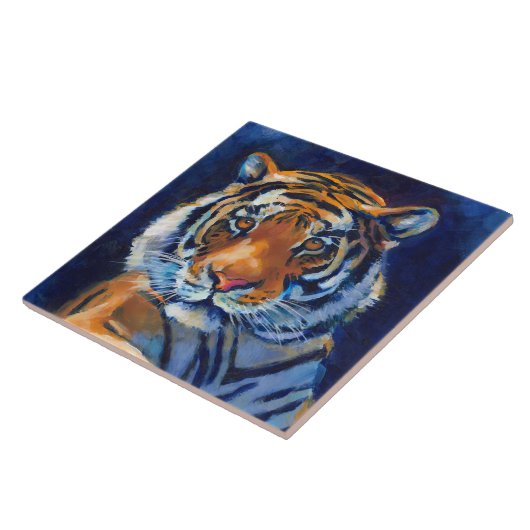 Tiger King Ceramic Tile Tegeltje (Zijkant)