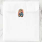 Tiger King kroonprins Ronde Sticker (Tas)