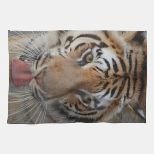Tiger Kisses Kitchen Towel Theedoek (Horizontaal)