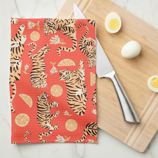 Tiger Kitchen Towel Theedoek (Quarter Fold)