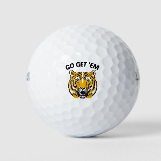 TIGER KRIJGT ZE AAN GOLFBALLEN (Voorkant)