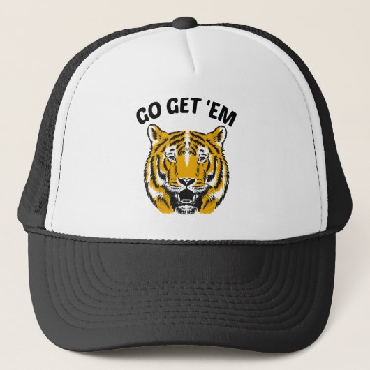 TIGER KRIJGT ZE AAN TRUCKER PET (Voorkant)