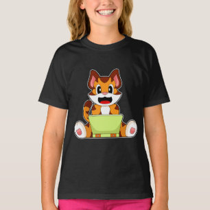 Tiger-laptop T-shirt