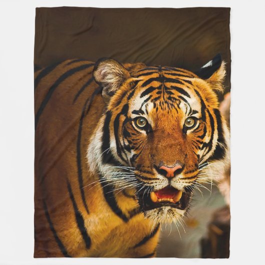 Tiger Large Fleece Blanket (Voorkant)