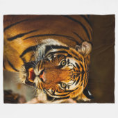 Tiger Large Fleece Blanket Deken (Voorkant (Horizontaal))
