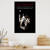 Tiger Leadership Inspirerend Poster (Keuken)