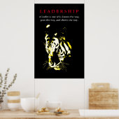 Tiger Leadership Inspirerend Poster (Keuken)