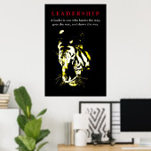 Tiger Leadership Inspirerend Poster (Thuiskantoor)