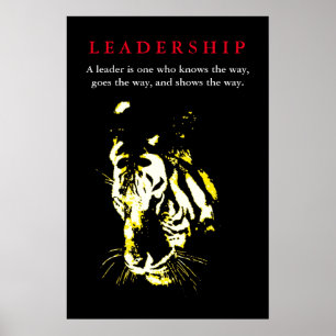 Tiger Leadership Inspirerend Poster