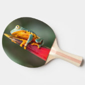 Tiger Legged Monkey Tree Frog Green Sinaasappel Tafeltennisbatje (Zijkant)