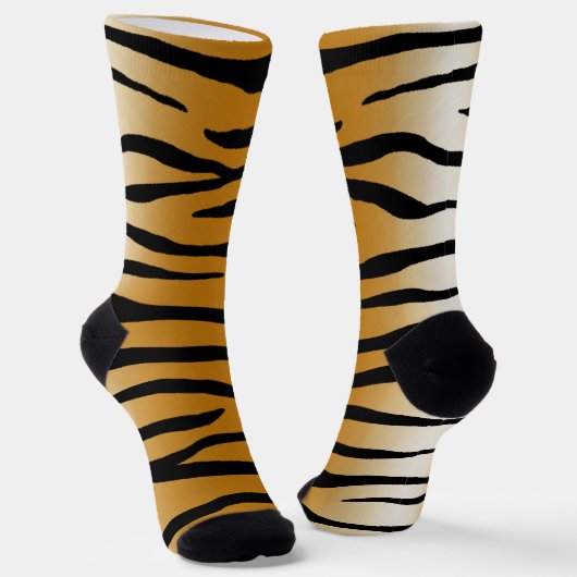 Tiger Legs Funny Animal Print Sokken (Gebogen)