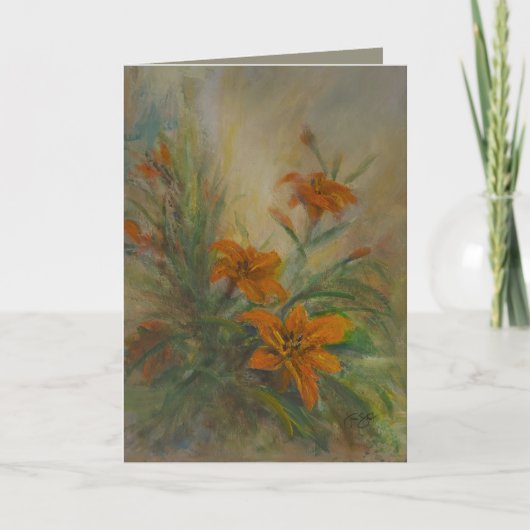 Tiger Lilies 5 x 7" Bedankkaart (Voorkant)