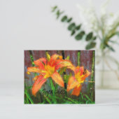 Tiger Lilies Briefkaart (Staand voorkant)