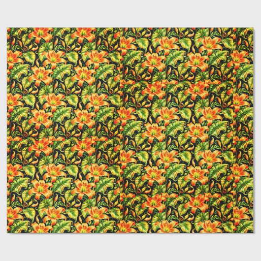 Tiger Lilies Cadeaupapier (Vlak)