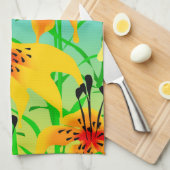 Tiger Lilies Keukenhanddoek (Quarter Fold)