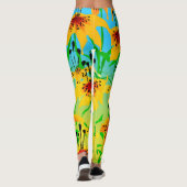 Tiger Lilies Leggings (Achterkant)