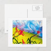 Tiger Lilies POST CARD Briefkaart (Voorkant / Achterkant)