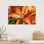 Tiger Lilies Poster (Keuken)