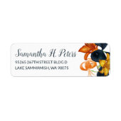 Tiger Lilies retourneert adreslabels Etiket (Voorkant)