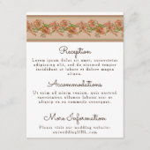 Tiger Lilies Wedding Enclosure Informatiekaartje (Voorkant)