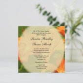 Tiger Lilies Wedding Invitations Kaart (Staand voorkant)