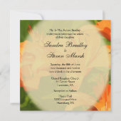 Tiger Lilies Wedding Invitations Kaart (Voorkant)