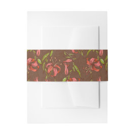 Tiger Lilies Wedding Uitnodigingen Wikkel