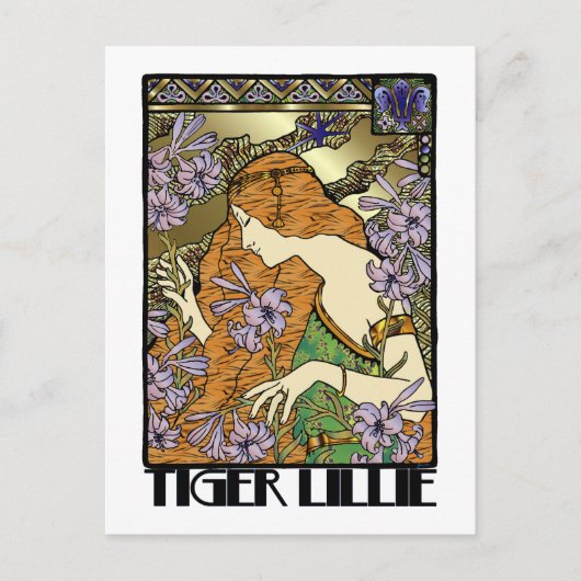 Tiger Lillie Briefkaart (Voorkant)
