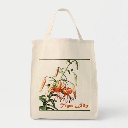 Tiger Lilly Tote Bag (Voorkant)