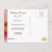 Tiger Lilly Wedding Invitation Briefkaarten (Achterkant)