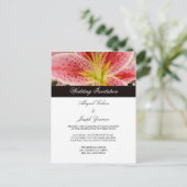 Tiger Lilly Wedding Invitation Briefkaarten (Staand voorkant)