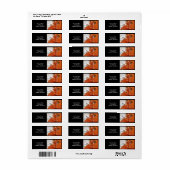 Tiger Lily adreslabel Etiket (Full Sheet)
