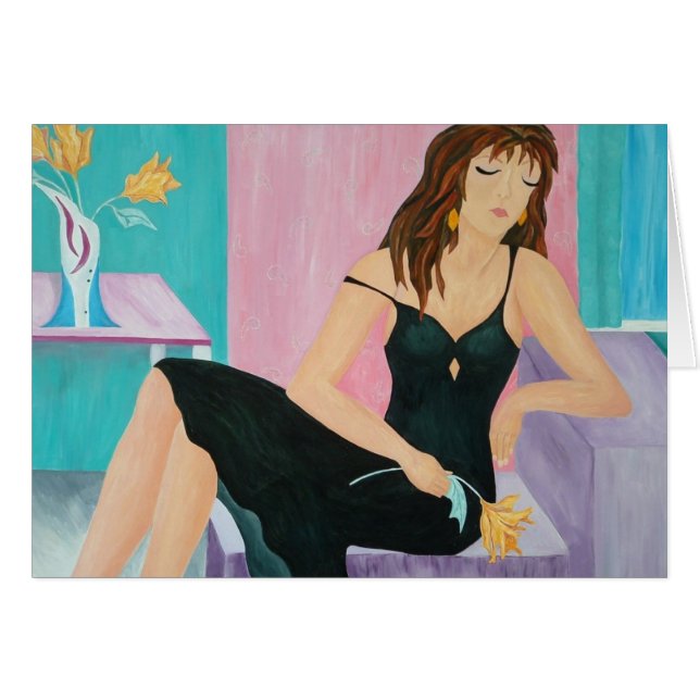 Tiger Lily Art Card (Voorkant Horizontaal)