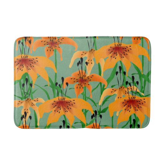 Tiger Lily Bath Mat (Voorkant)