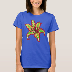 Tiger Lily Blooms op een Filly T-Shirt