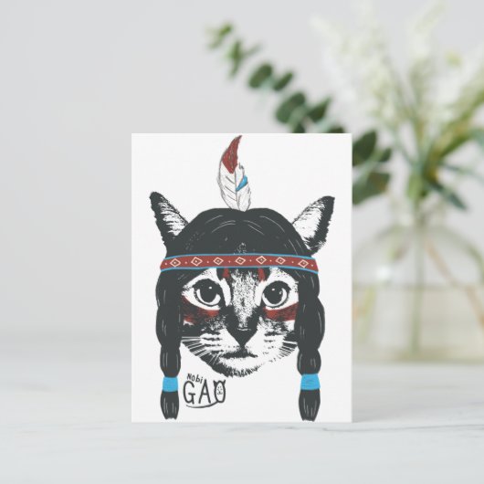 Tiger Lily Briefkaart (Staand voorkant)