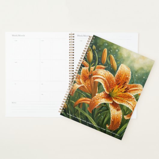 Tiger Lily Calendar Planner (Display)