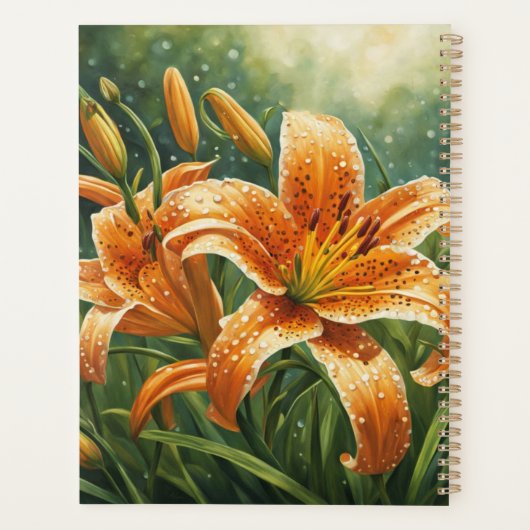 Tiger Lily Calendar Planner (Achterkant)