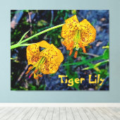 Tiger Lily Canvas Afdruk (Insitu (Houten vloer))