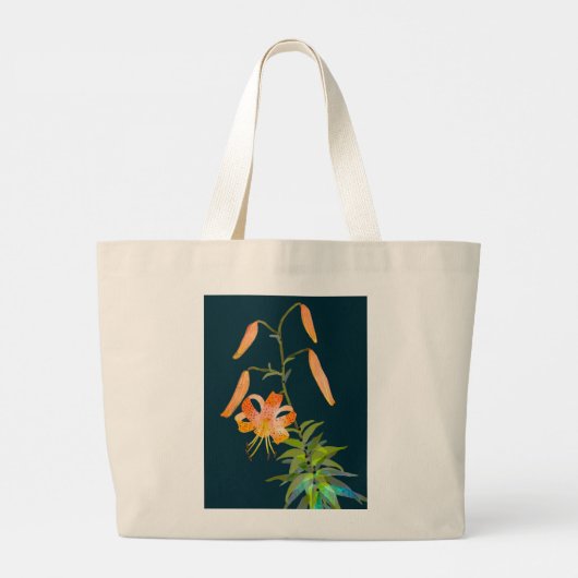 Tiger Lily Canvas tas (Achterkant)